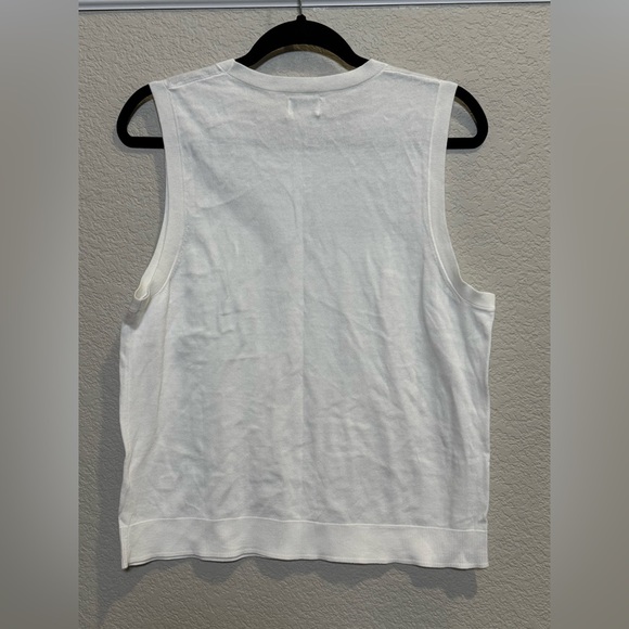 NWT J. Crew Factory Women’s XL Classic Sweater Shell - White - Picture 3 of 4